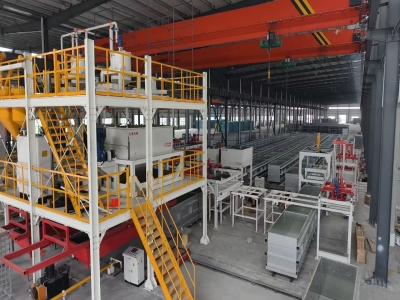 勻質(zhì)板生產(chǎn)線廠家：天意機械勻質(zhì)板設備推動建筑保溫升級